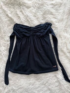 Vintage Hollister Navy tube top with bow in the back